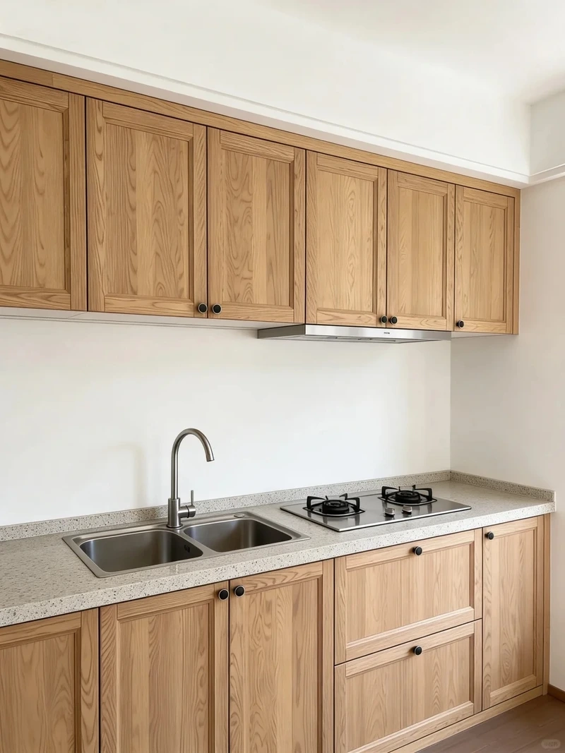 Tính thẩm mỹ cao từ tủ bếp gỗ tự nhiên thiết kế đẹp