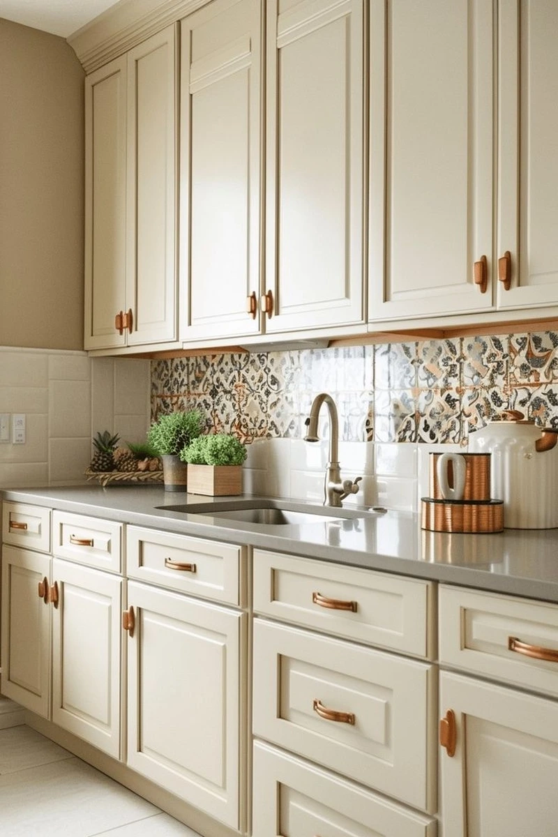 Giải pháp đẹp cho tủ bếp tân cổ điển nhà phố