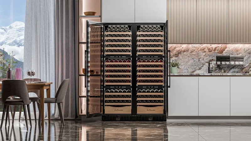 Ảnh tủ rượu phòng ăn ý tưởng thiết kế cho tủ rượu phòng ăn