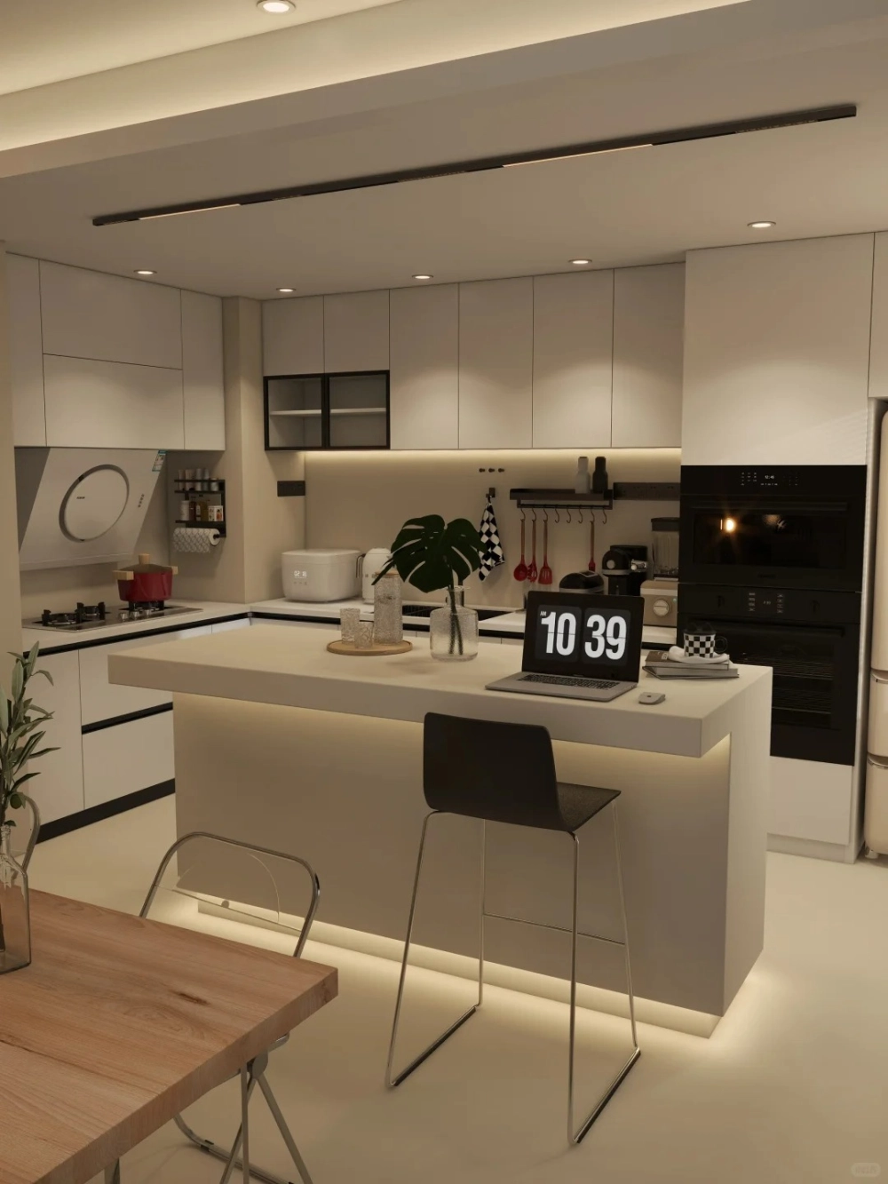 Xu hướng bàn đảo bếp mặt đá vân lớn ấn tượng nhất