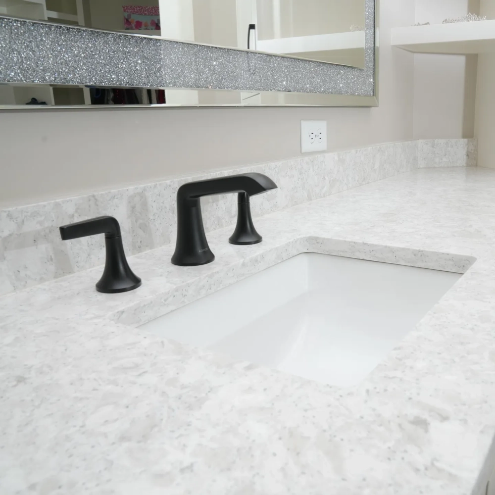 Chậu rửa bát âm bàn đá bếp thạch anh cao cấp