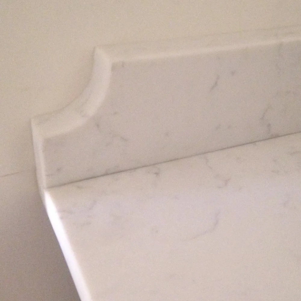 Đá thạch anh nhân tạo màu nâu đất ấm cúng cho phòng ăn