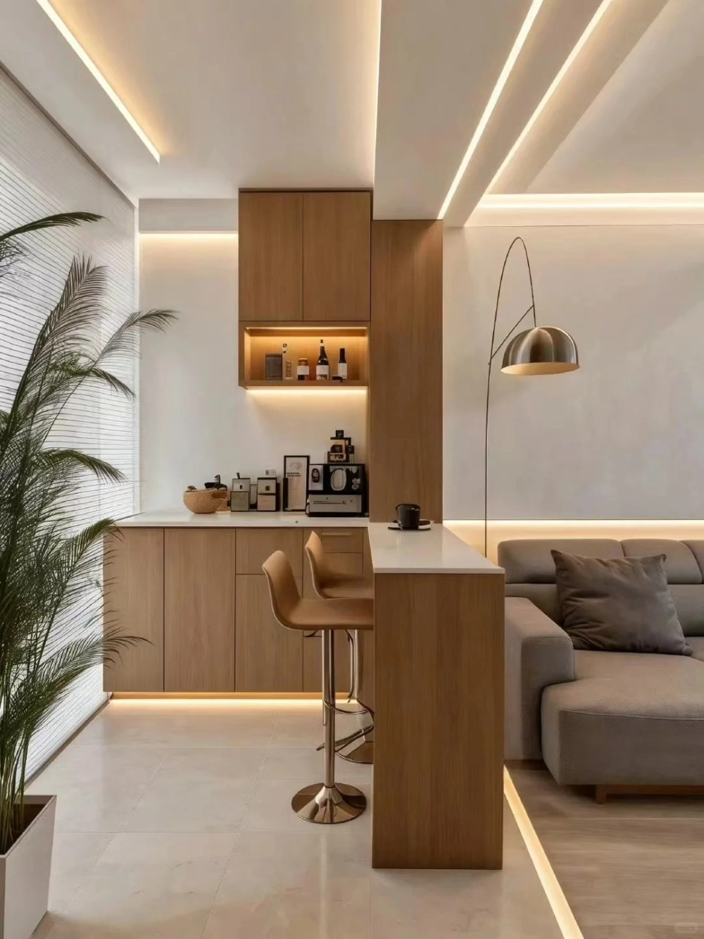 Ghế bàn đảo bếp chân sắt sơn tĩnh điện hiện đại