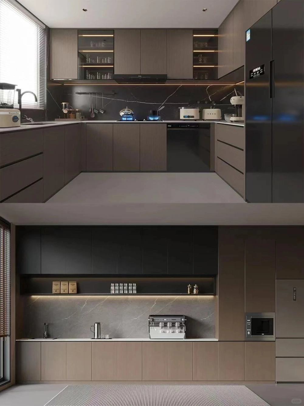 Hình ảnh thực tế tủ bếp gỗ cao cấp sau khi hoàn thiện thi công